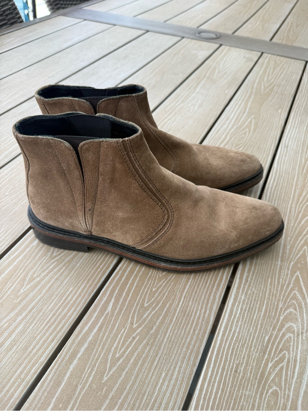 Lanvin Taupe Suede Ankle Booties